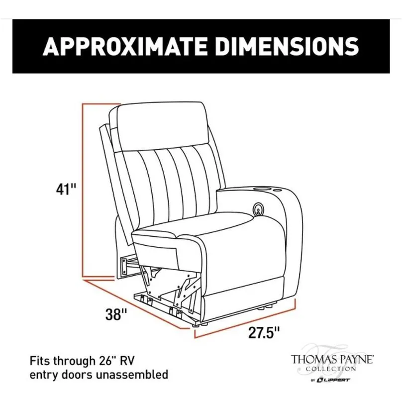 Left hand recliner, Seismi (R)